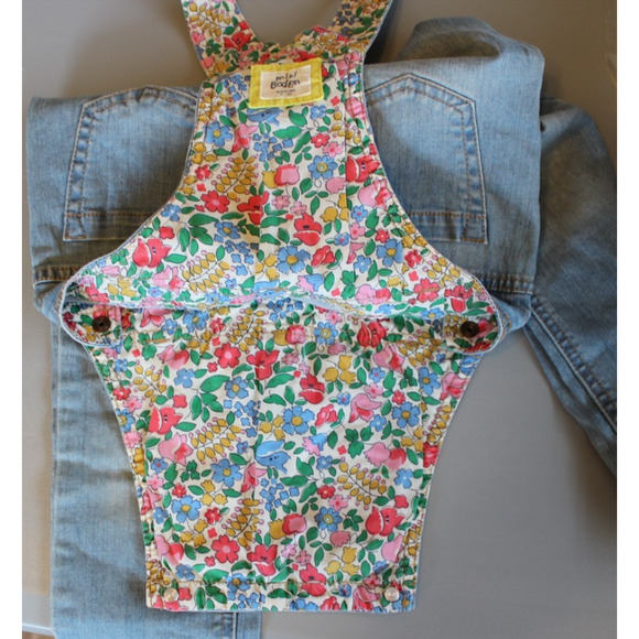 Mini Boden Overalls Girls 5-6 Years Old Denim - Picture 9 of 10